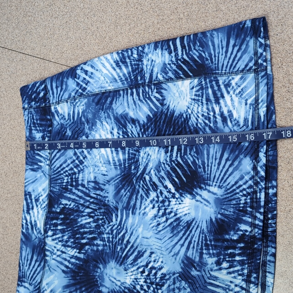 Lands' End Skort, Skirt shorts, tie dye blue, women's large 14-16 - Picture 4 of 9